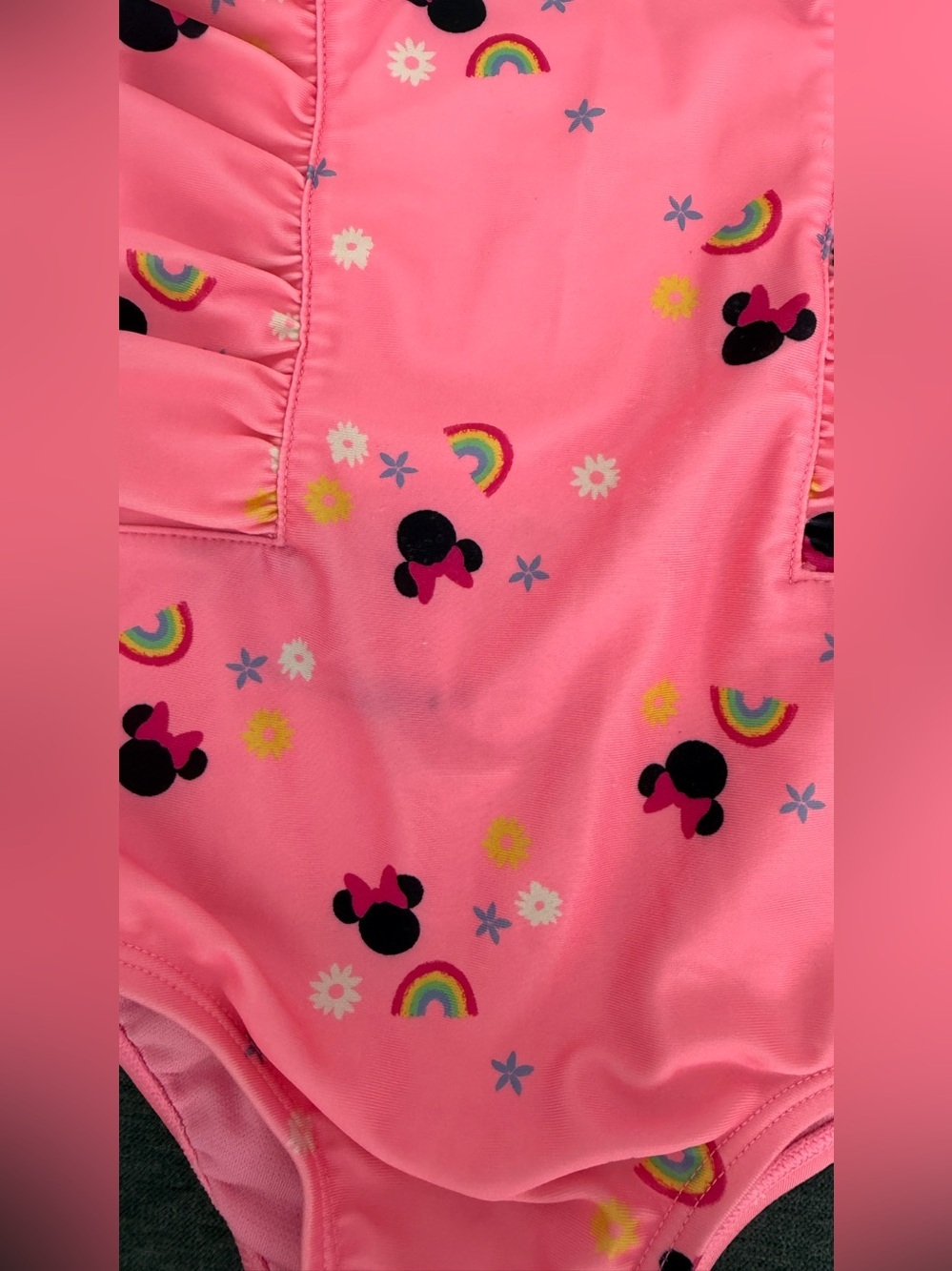 Gap x Disney Minnie Mouse Pink Toddlee Girl Bathing Suit Swim 5T - Picture 3 of 5